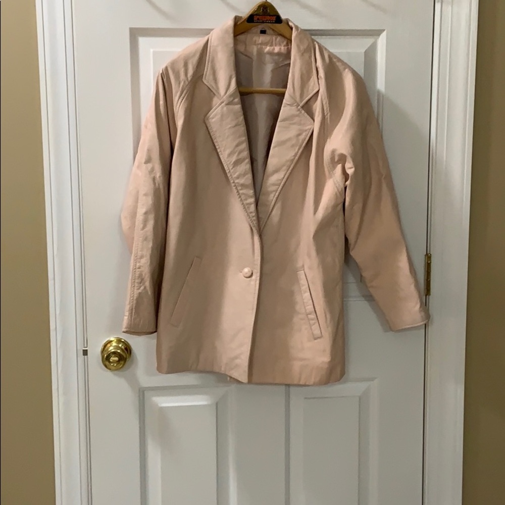 Pink Leather Jacket